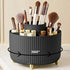 5-slot rotating makeup brush holder with brushes inserted
