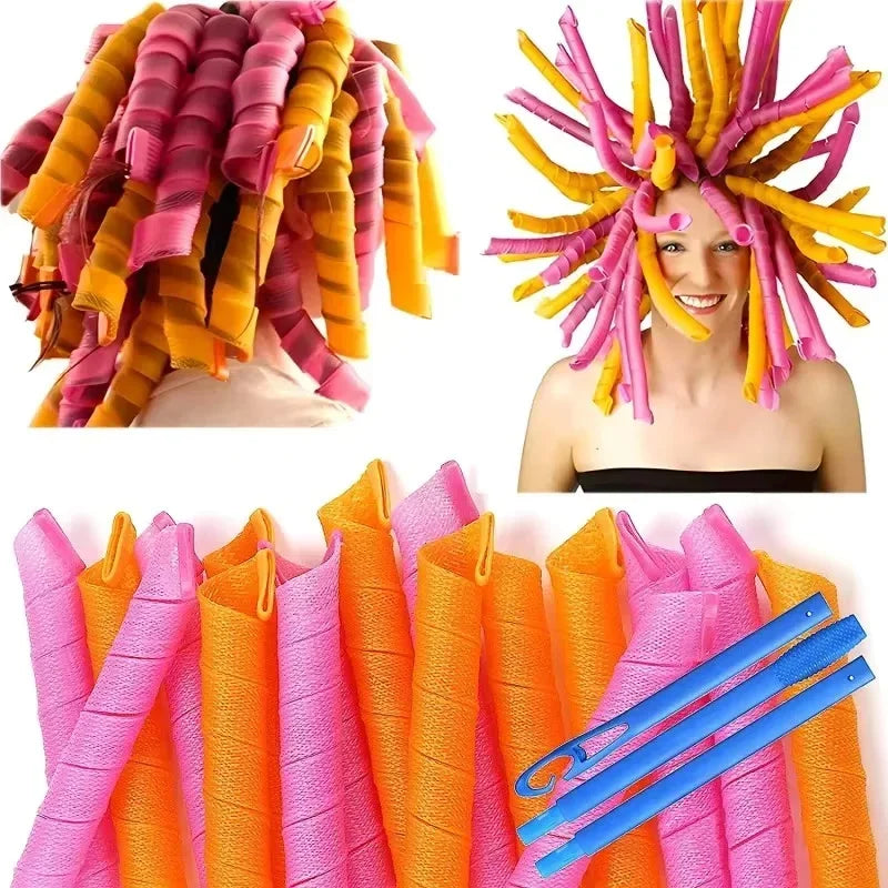 Portable hair curlers for travel and home use